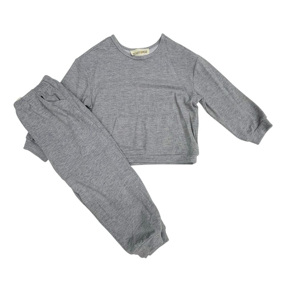 NWT Beckett Bear Size 5 Heather Grey Sweatsuit